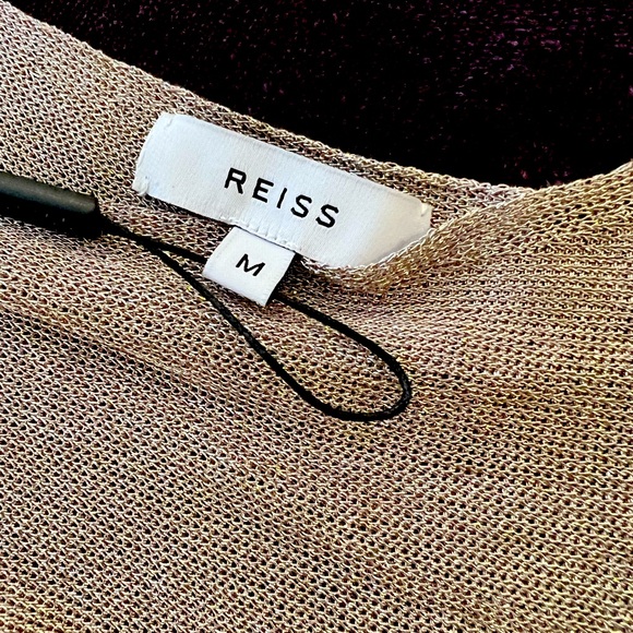 Reiss Imogen Metallic Halter Top - Picture 7 of 8